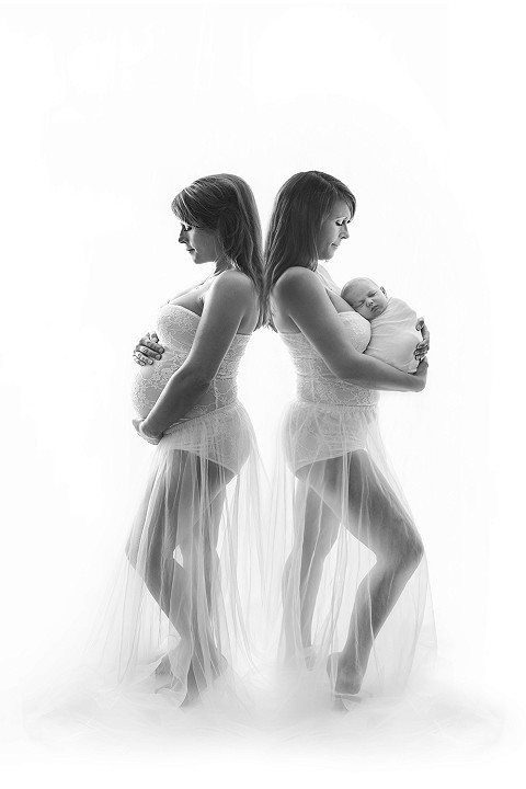 Kismama és újszülött fotózás együtt – kedvezmény és egységes stílus egy fotóssal