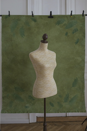 Zöld kézzel festett háttér